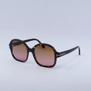 🕶️ New Tom Ford Hanley FT1034 52F Sunglasses - Dark Havana Frame